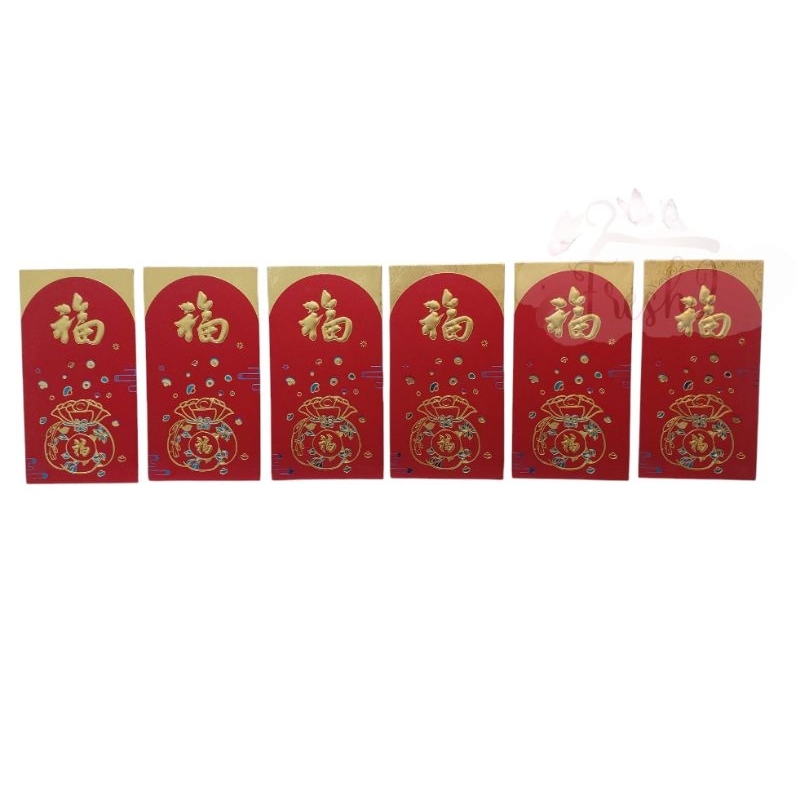 

angpao fu panjang isi 6