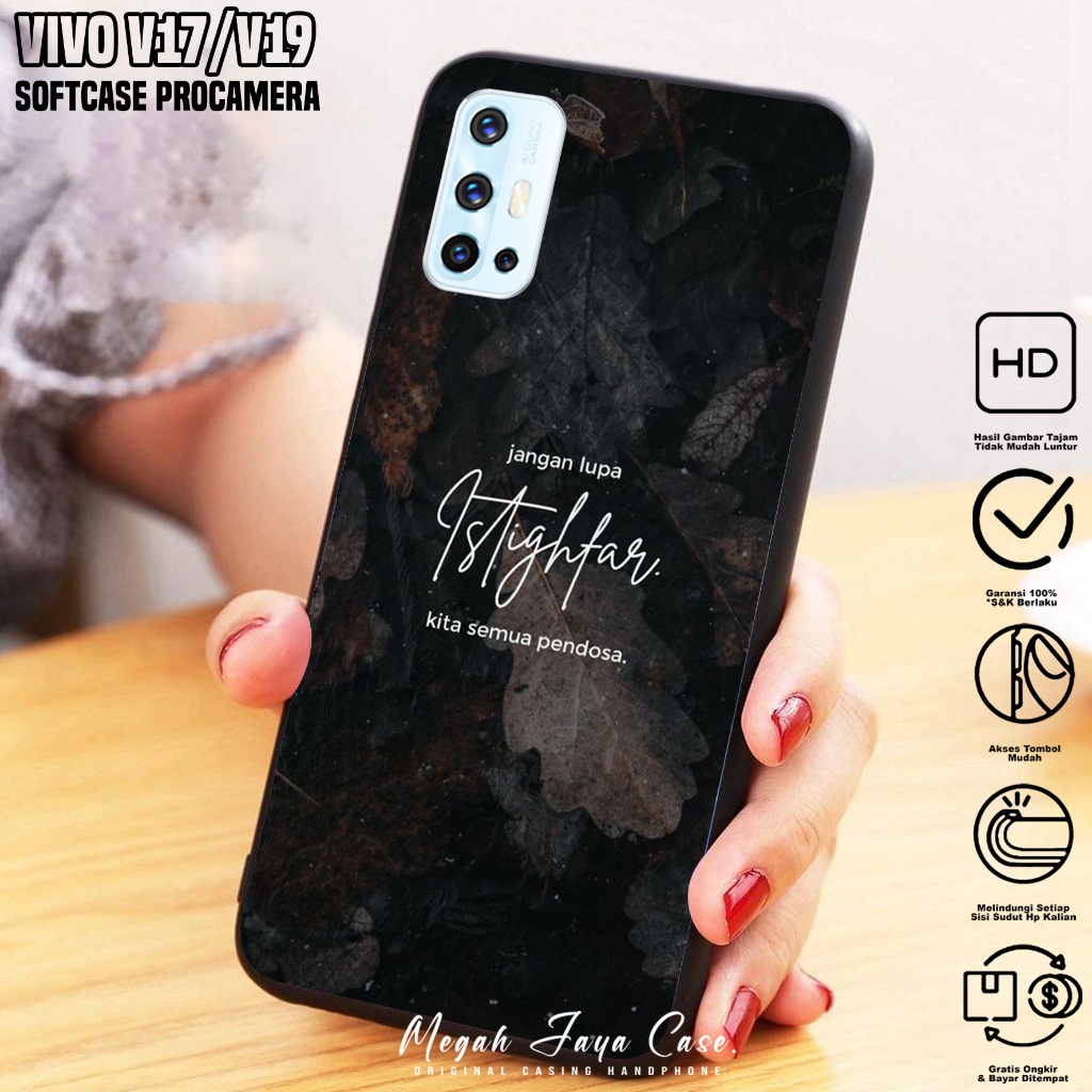 Softcase Hp VIVO V17 / VIVO V19 - Case Hp VIVO V19 / VIVO V17 Motif QUOTES - Softcase Pro Camera - S