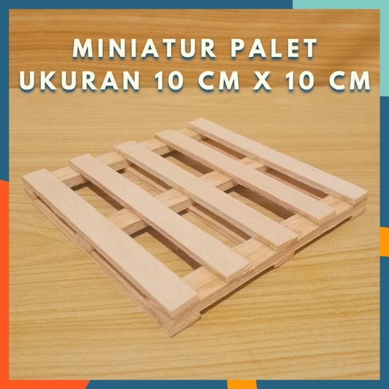 MINIATUR PALET UNTUK TATAKAN BOX SPEAKER MINI AUDIO SOUND HOREG UKURAN 10 CM X 10 CM