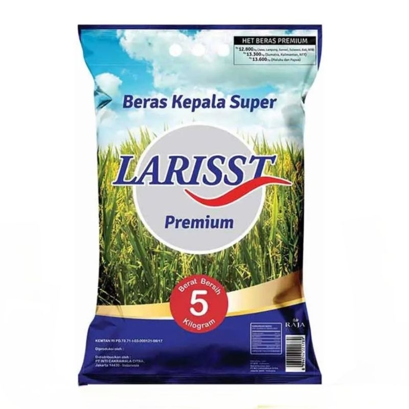 

Larisst Beras Kepala Superr 5 Kg pouch