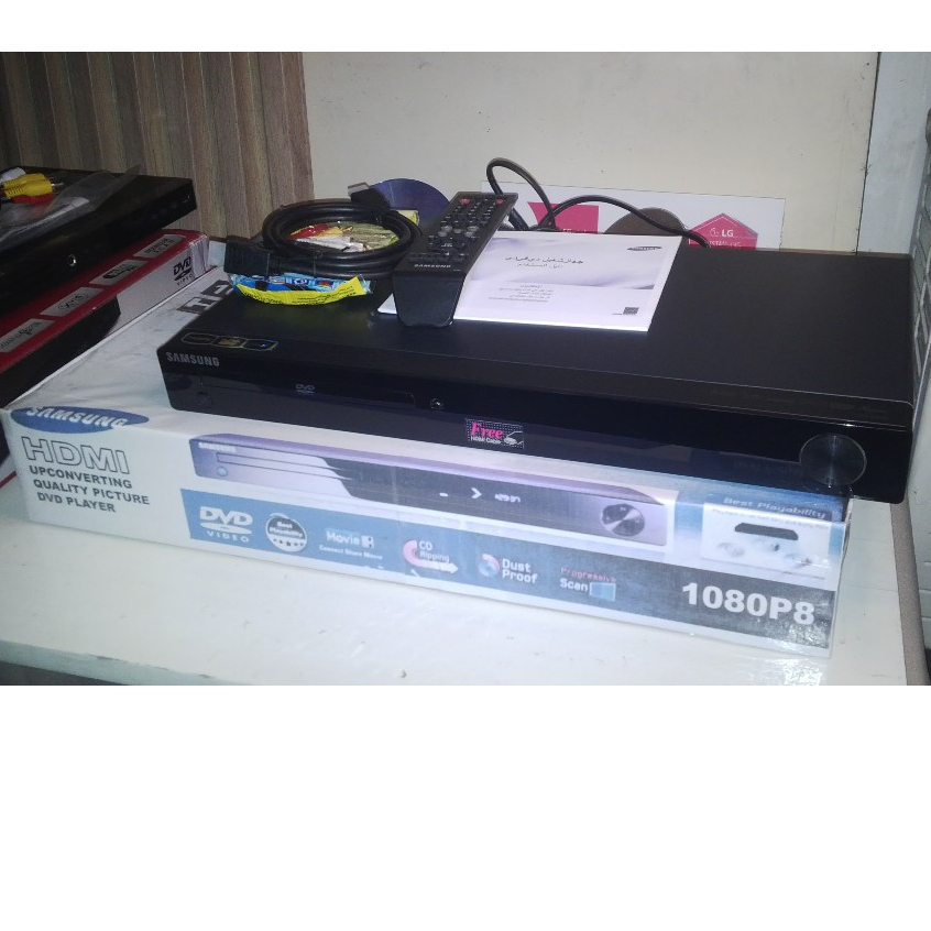 SMART UPCONVERTING PICTURE - NEW SAMSUNG DVD - 1080P8 DVD PLAYER DENGAN PORT HDMI - ADA FITUR SMART 