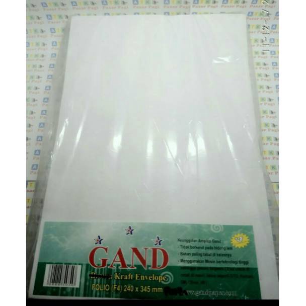 

6f Grosir Amplop putih folio seal 1 pack L51