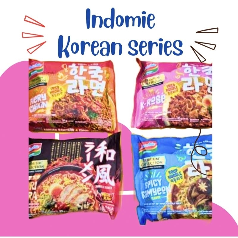 

INDOMIE KOREAN SERIES 4VARIAN RASA