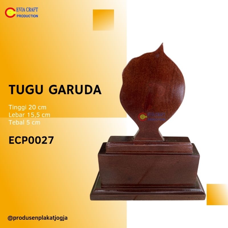 PLAKAT KAYU KOSONGAN TUGU GARUDA