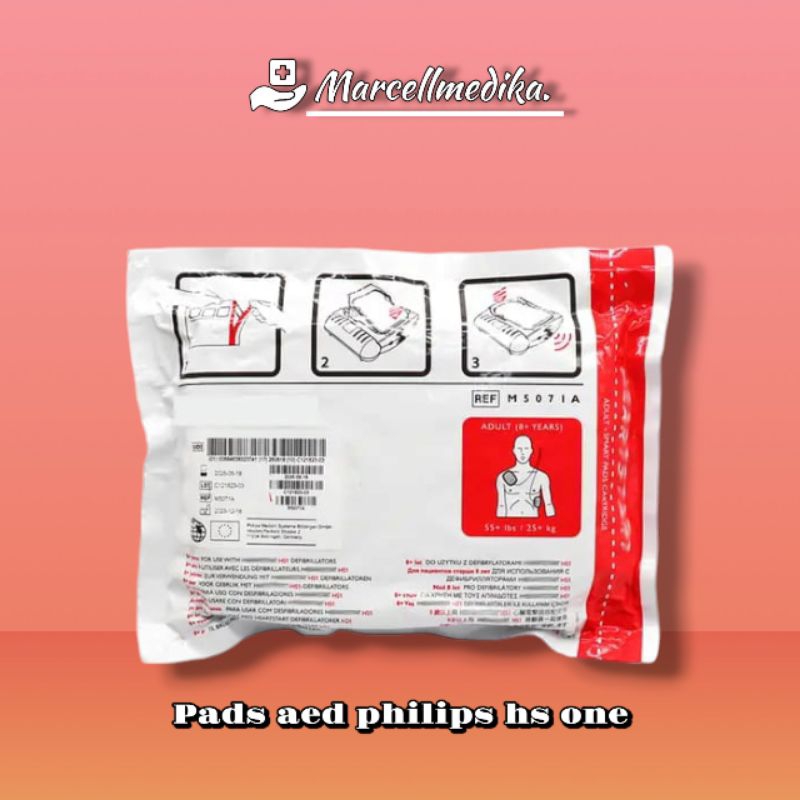 PAD AED PHILIPS HS ONE / PADS AED PHILIPS HS 1 / AED PAD PHILIPS HS-ONE