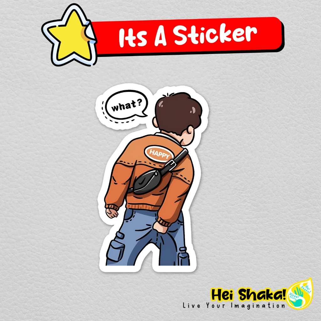 

Stiker What GARSIL Garuk Silit Sticker Lucu Bahan Vinyl Anti Air