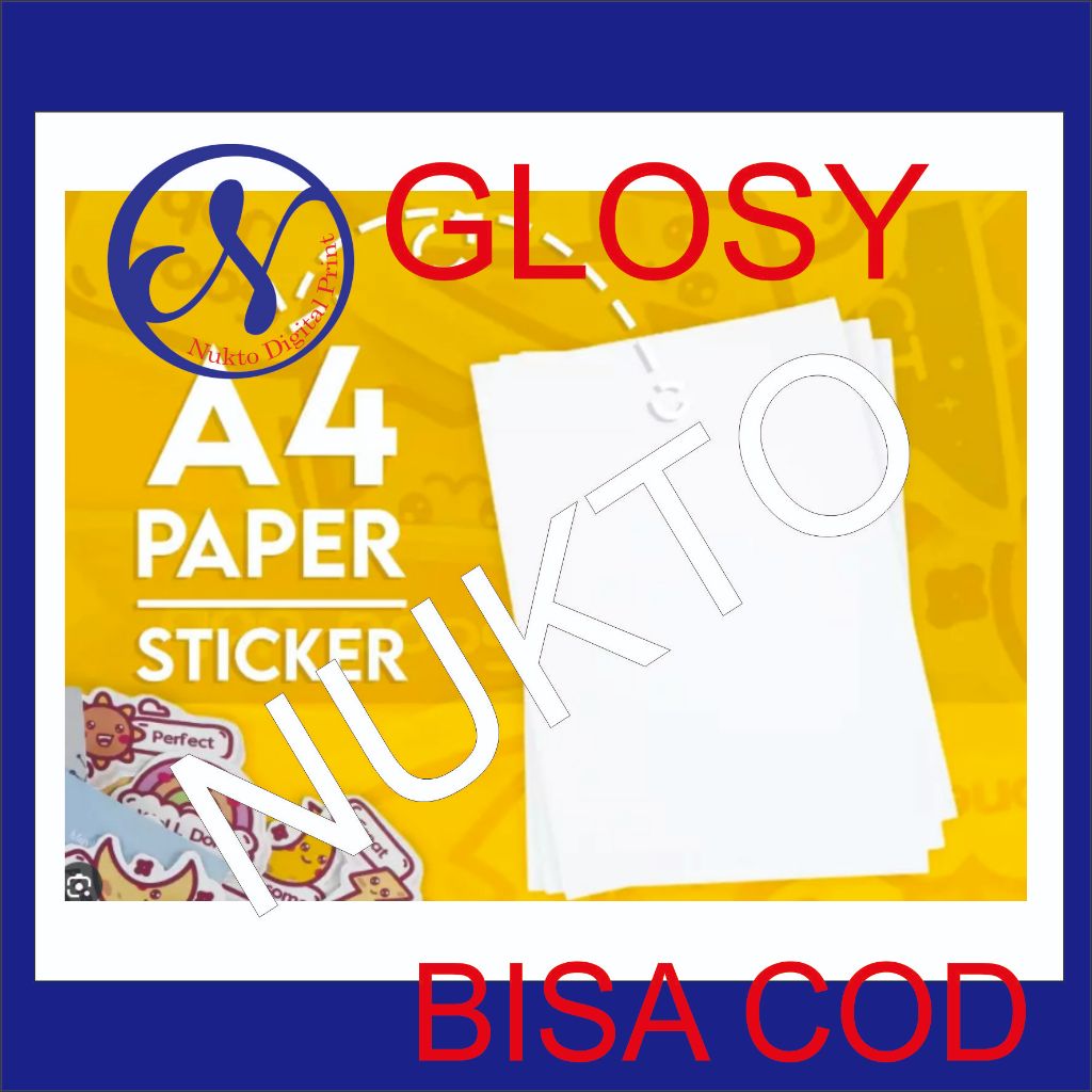 

CETAK STIKER GLOSY UKURAN A4