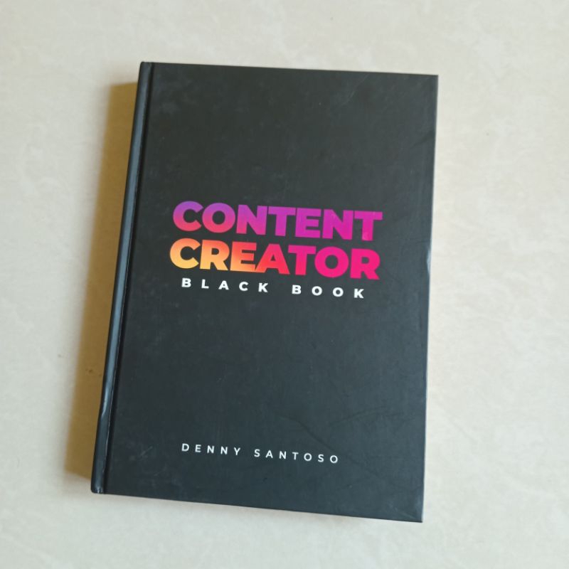 [PRELOVED]  Buku Content Creator Black Book