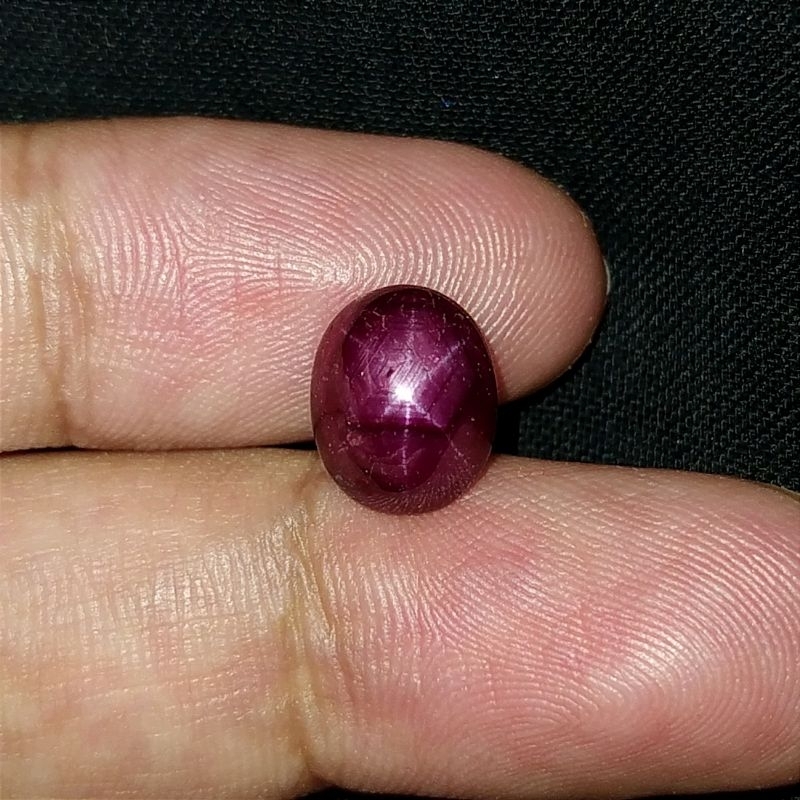 Natural Ruby Star Madagascar Afrika merah pekat ready batu blue sapphirie bangsing kresnadana mirah 