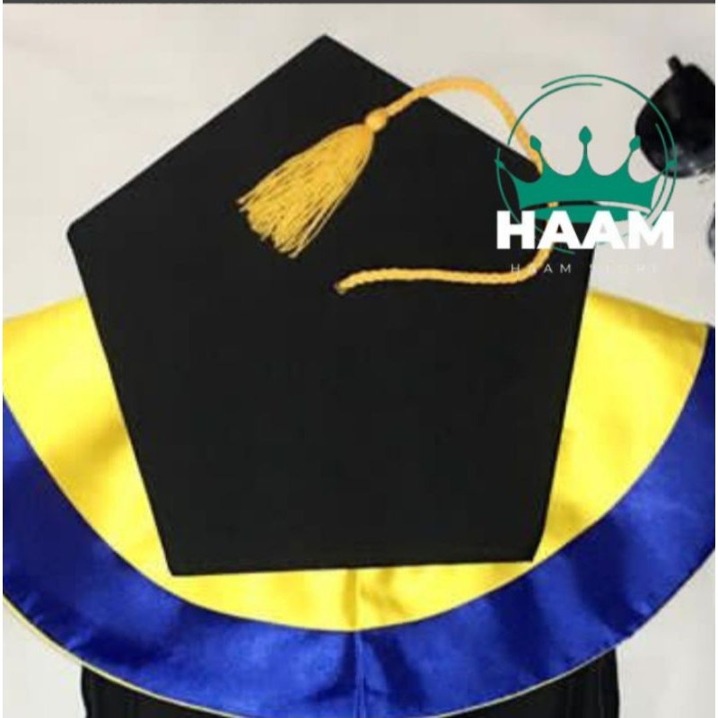 [COD] Topi Toga Topi Toga Wisuda/Sarjana Topi Toga Bahan Matador Topi Toga+Tali Kuncir Topi Wisuda S