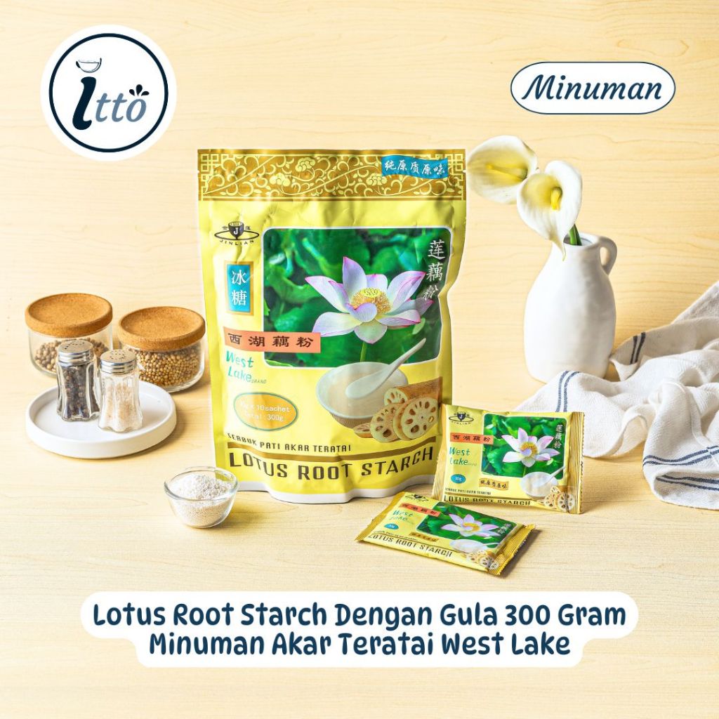 

Lotus Root Starch Dengan Gula 300 Gram Minuman Akar Teratai West Lake