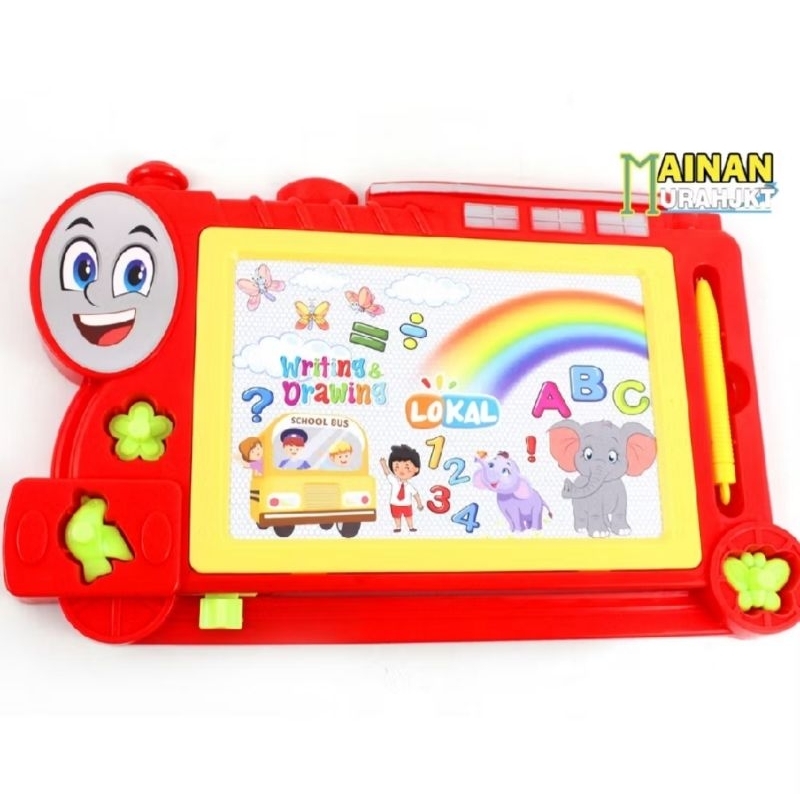 mainan papan tulis magnet karakter thomas