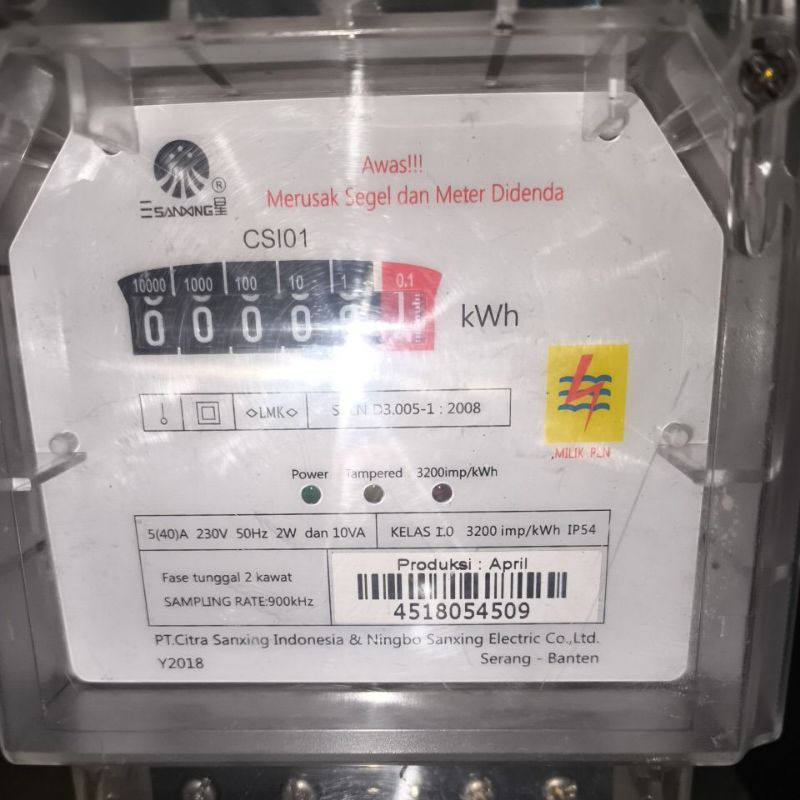 KWH Meter Pembanding 1 phase merk Cannet/Smart/Melcoinda/Sanxing semi Digital