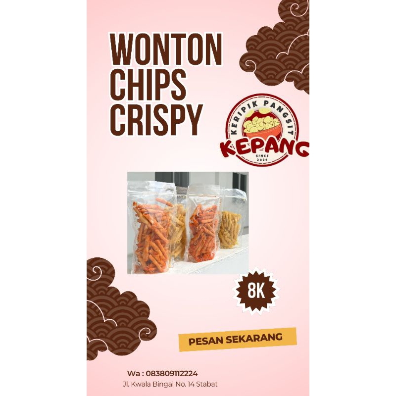 

wonton chip crispy/keripik kulit pangsit