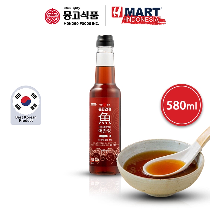 MONGGO Premium Fish Sauce - Kecap Ikan Korea 580ml