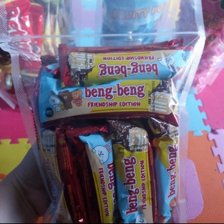 

Snack kiloan Beng-beng coklat cemilan original, Exp panjang aman - Coklat, 12 pcs