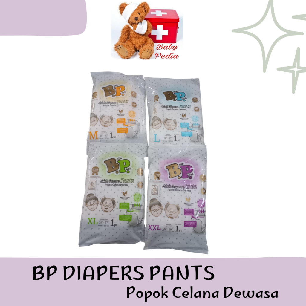 BabyPedia BP Bulk Pack Pants Popok Dewasa Celana Pampers Celana Orang tua