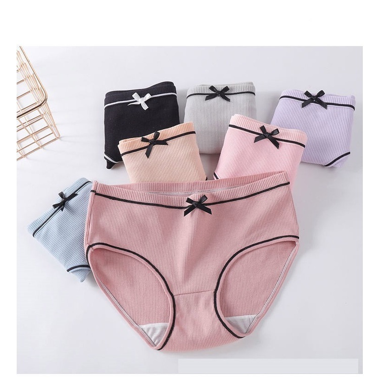 BHEEMSTORE - CD08 Celana Dalam Wanita Polos List Pita CD Cewek Import / Wanita Sexy Stockami PROMO C