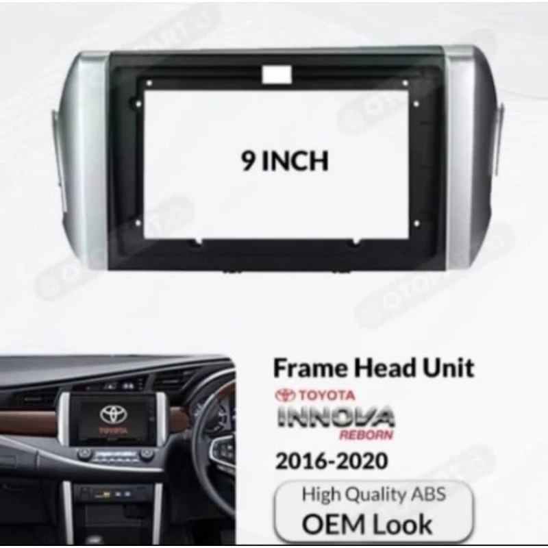 FRAME HEAD UNIT ANDROID 9 INCH INNOVA REBORN