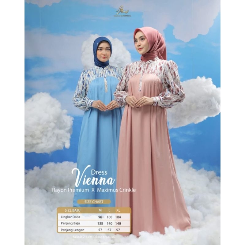 Vienna Dress by Arrafi ORI Gamis Rayon Mix Motif