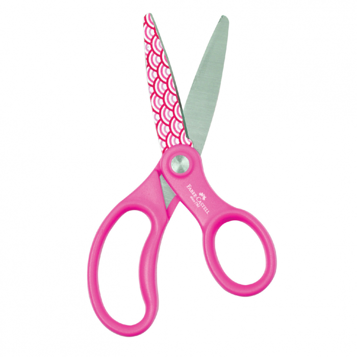 

Faber-Castell Motif Scissors Pink Blue Green Gunting Ergonomis