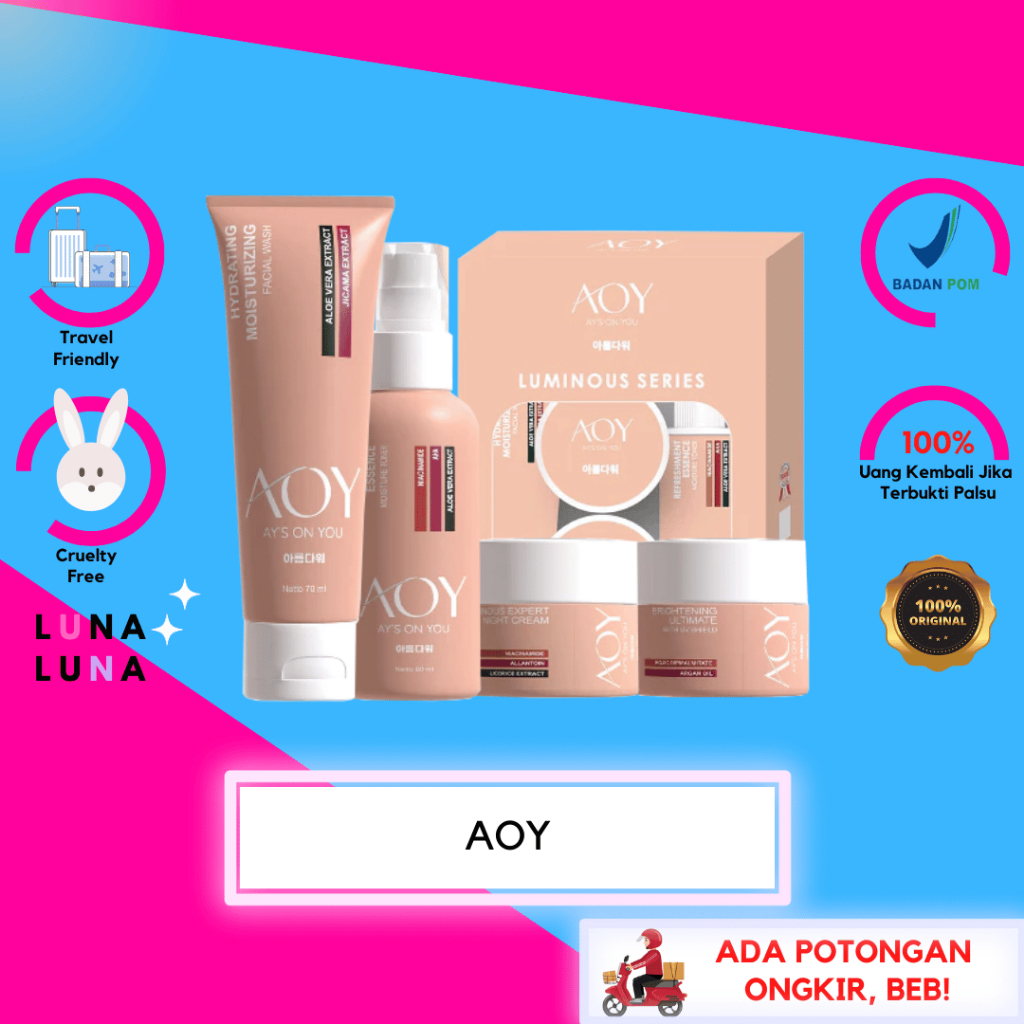 AY'S ON YOU - Luminous Series Skincare Glowing and Brightening Set