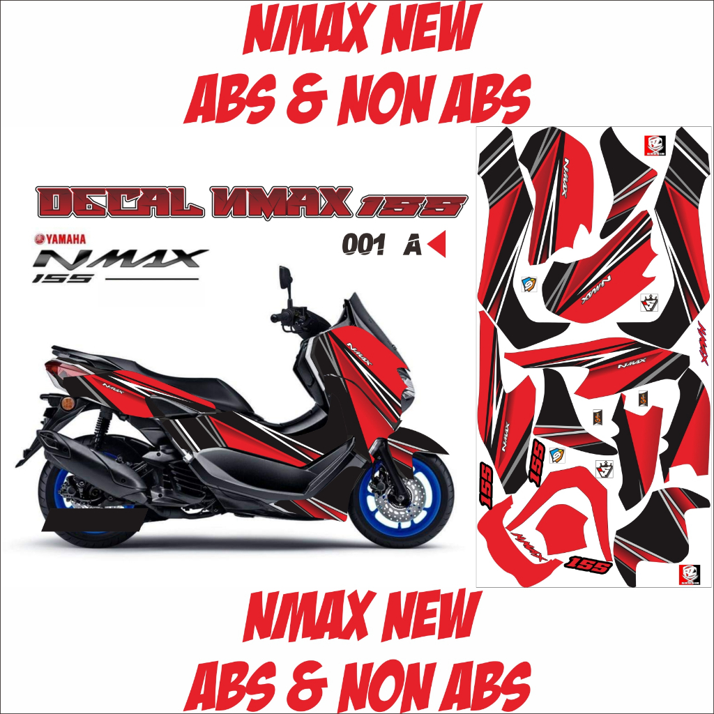 Stiker Decal Variasi Yamaha Nmax All New 2022 up ABS & NON ABS Motorcyle