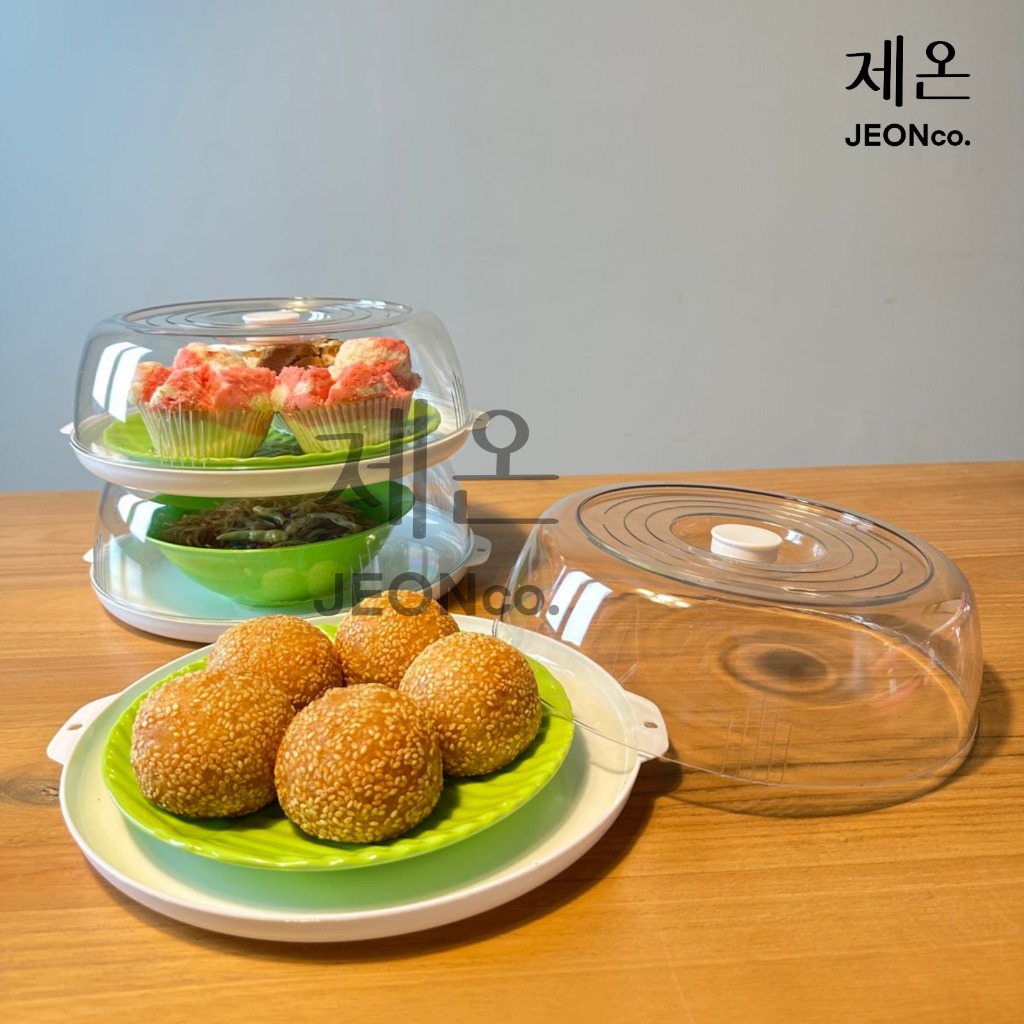 Tudung Saji Crystal 3 Susun & 2 Susun/Tempat Penyimpanan Makanan Modern Elegant