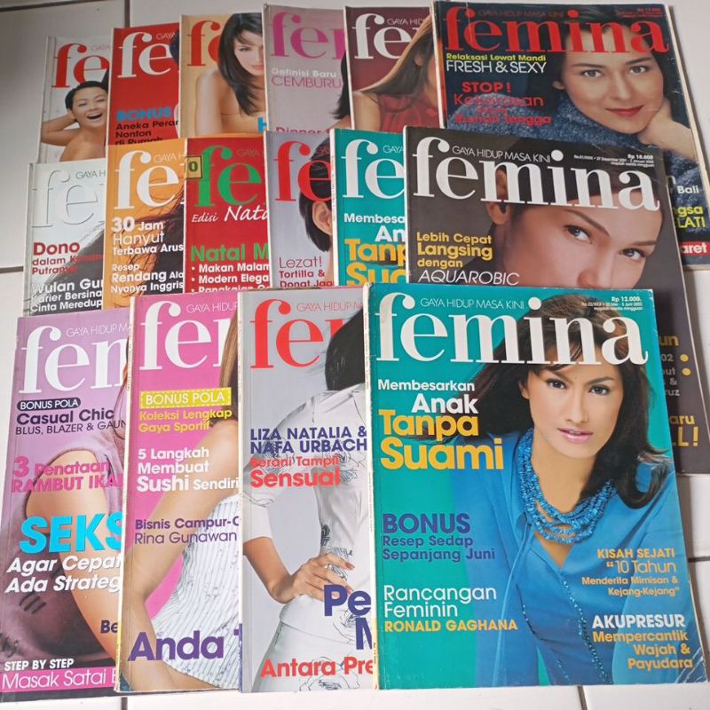 MAJALAH FEMINA TAHUN 2002