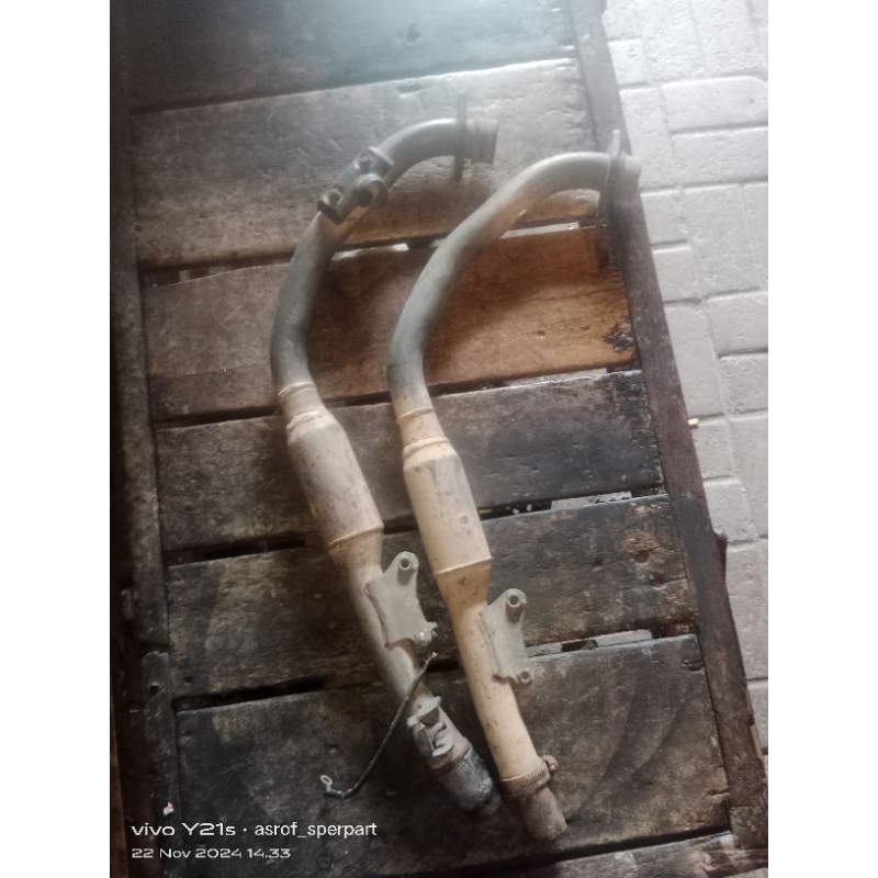 leher knalpot cb150r led dan cbr new original