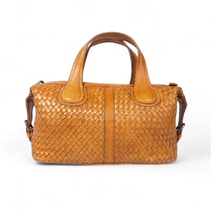 Tas Kulit Asli Model Jinjing & Sling Bag Rania Anyam