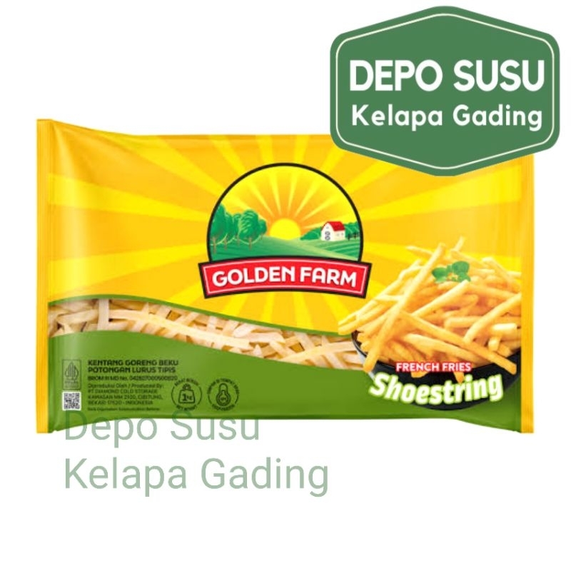 

Ay00! Golden Farm French Fries 1Kg Kentang Goreng GoldenFarm