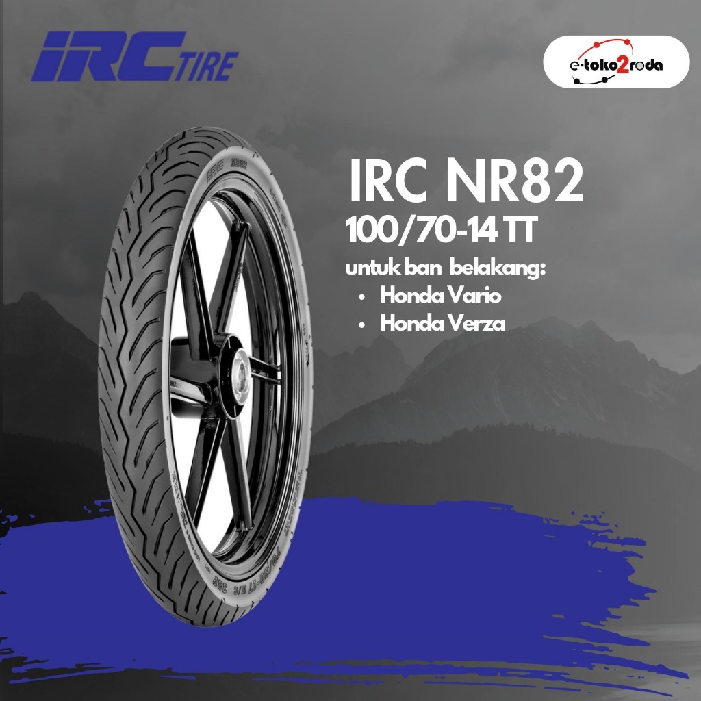 BAN IRC TUBELESS NR82 100/70 RING 14