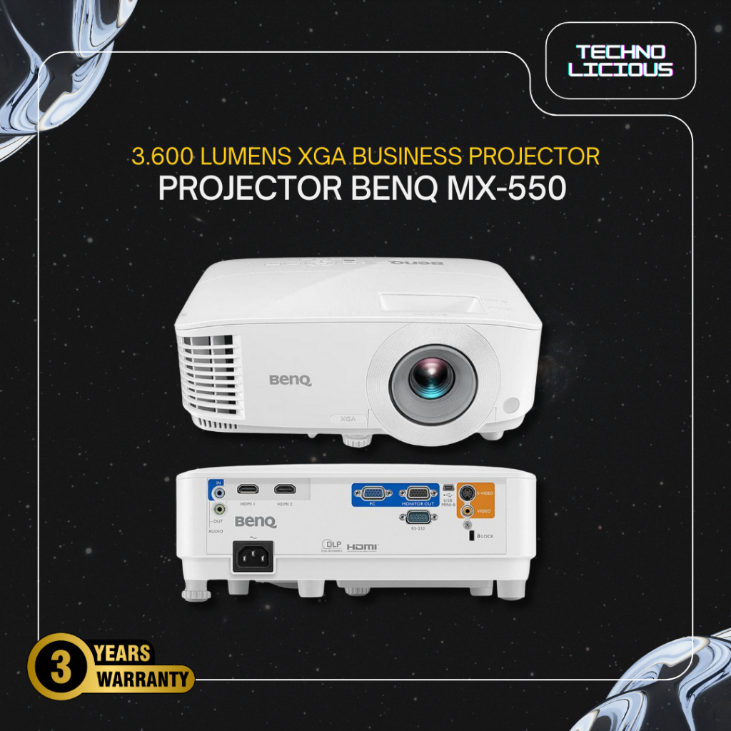 Projector BENQ MX550 3600 lumens Proyektor LED MX 550 Benq