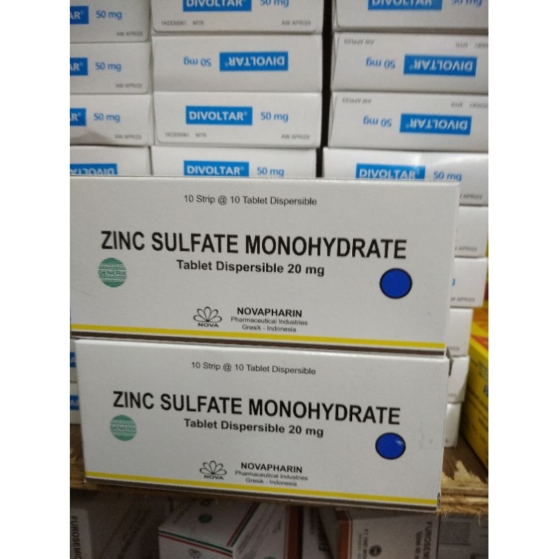 Zinc tablet box