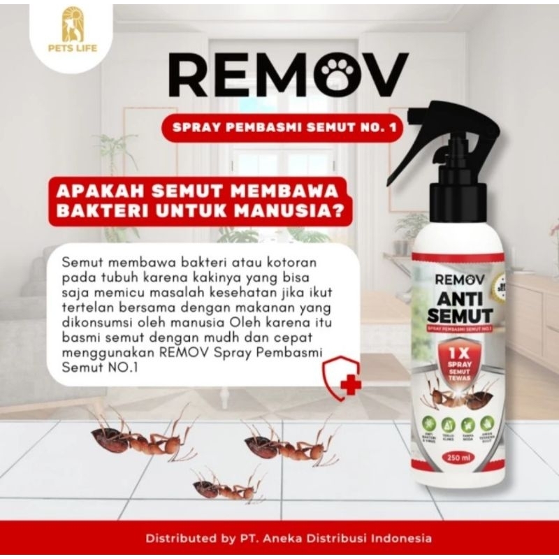 Remov Spray Anti Semut Ampuh aman dan ramah lingkungan
