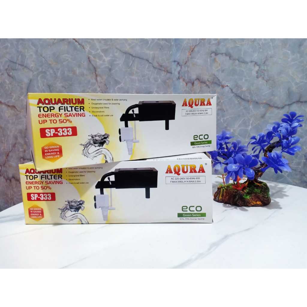 Box Set Filter Talang Aquarium Tanpa Kuras - Hemat Listrik Akuarium type 333