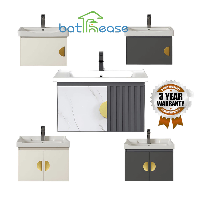 Lemari kamar mandi set lemari sink (43cm / 50cm / 60cm)wastafel kamar mandi estetik wastafel minimal