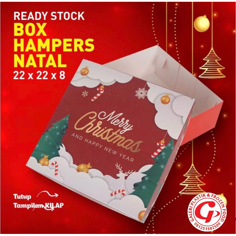 

Box Dus Hampers Christmas Natal Alas Merah 22x22x8 ~ GALERI PLASTIK FROZEN FOOD