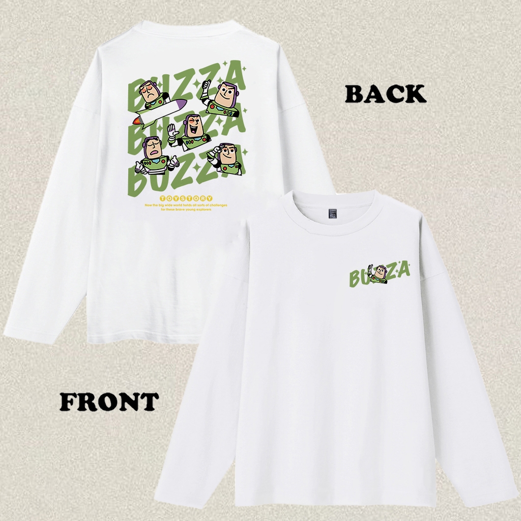 RENELLE Kaos Lengan Panjang Pria Distro Original 100% Tebal Motif | Crewneck Tshirt Oversize Pria Wa