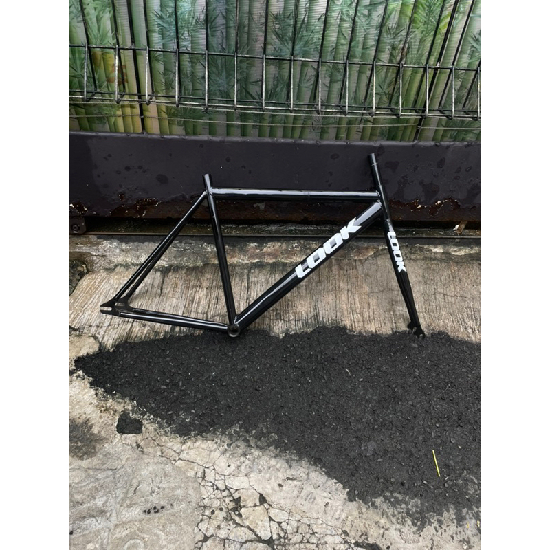 Frame frameset sepeda fixie 700c custome LOOK size 50 black