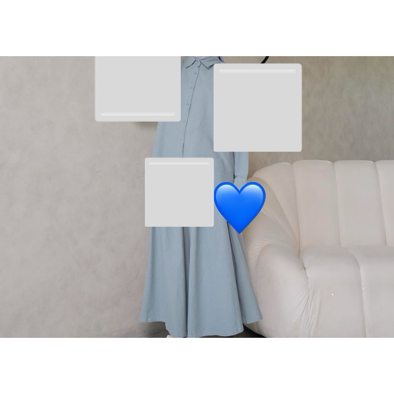 Mana Set AISHA STUDIO - Dusty Blue - size L - PRELOVED