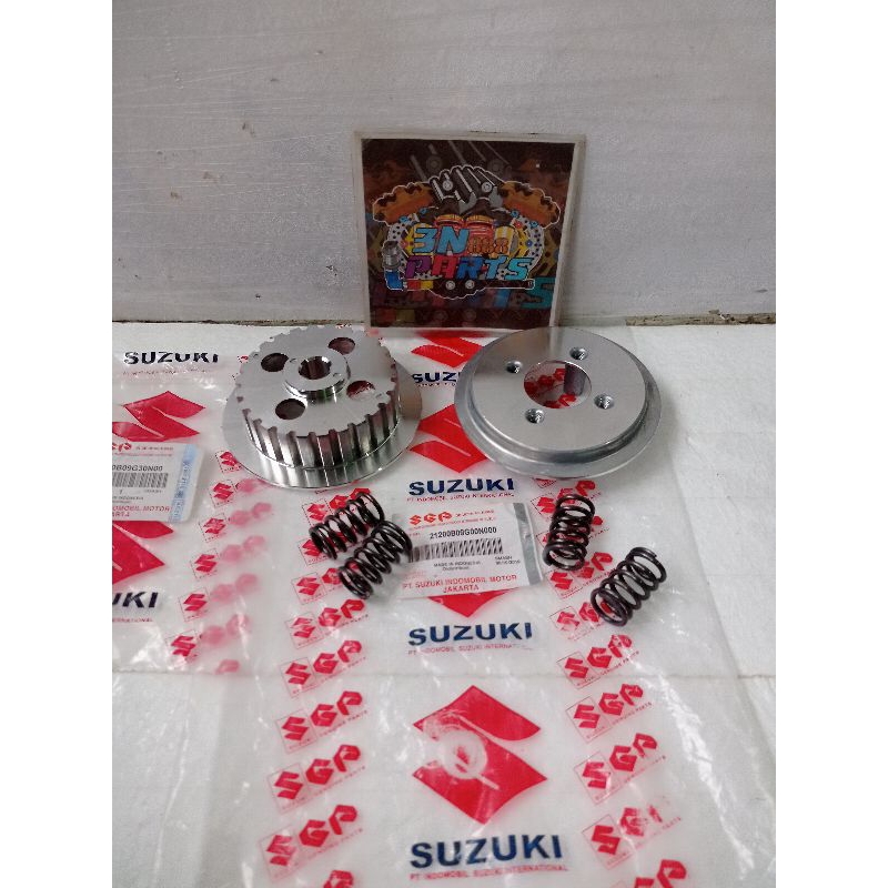 RUMAH KOPLING+PER KOPLING SUZUKI SMASH 110 OLD NEW SHOGUN 125 OLD