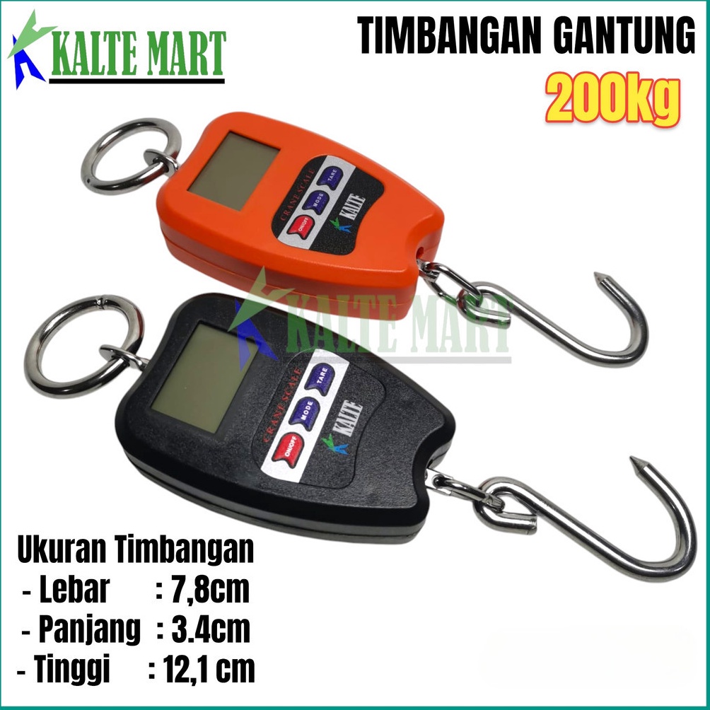 KODE S98C Timbangan Gantung Digital 2Kg Timbangan Gantung barang 2Kg