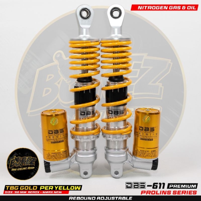 Shock DBS 611-310mm Aerox155 - Nmax new klik rebound pungsi super empuk nyaman di pakai kualitas ori