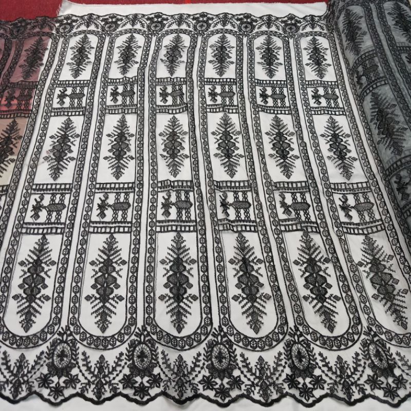 Kain Tulle Bordir Sapto Korea Premium