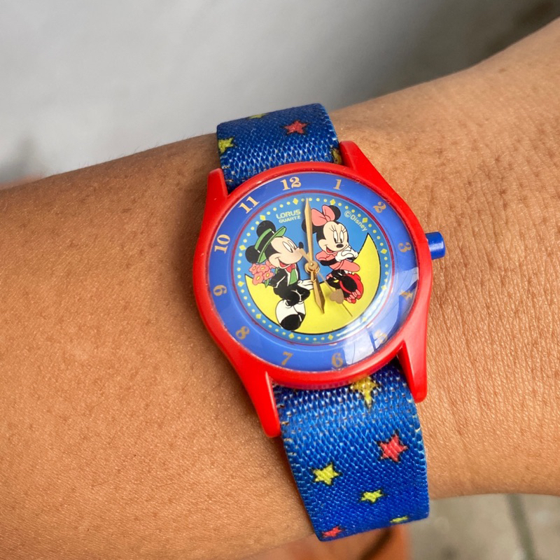 Vintage LORUS Minnie & Mickey By Seiko