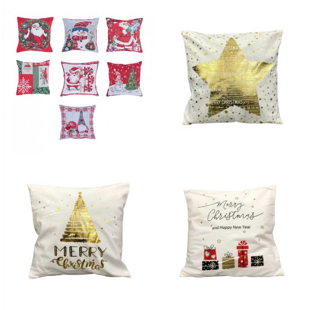 Sarung Bantal Natal Tebal Kualitas Sarung Bantal Sofa Motif Natal Christmas Gift sarung bantal duduk