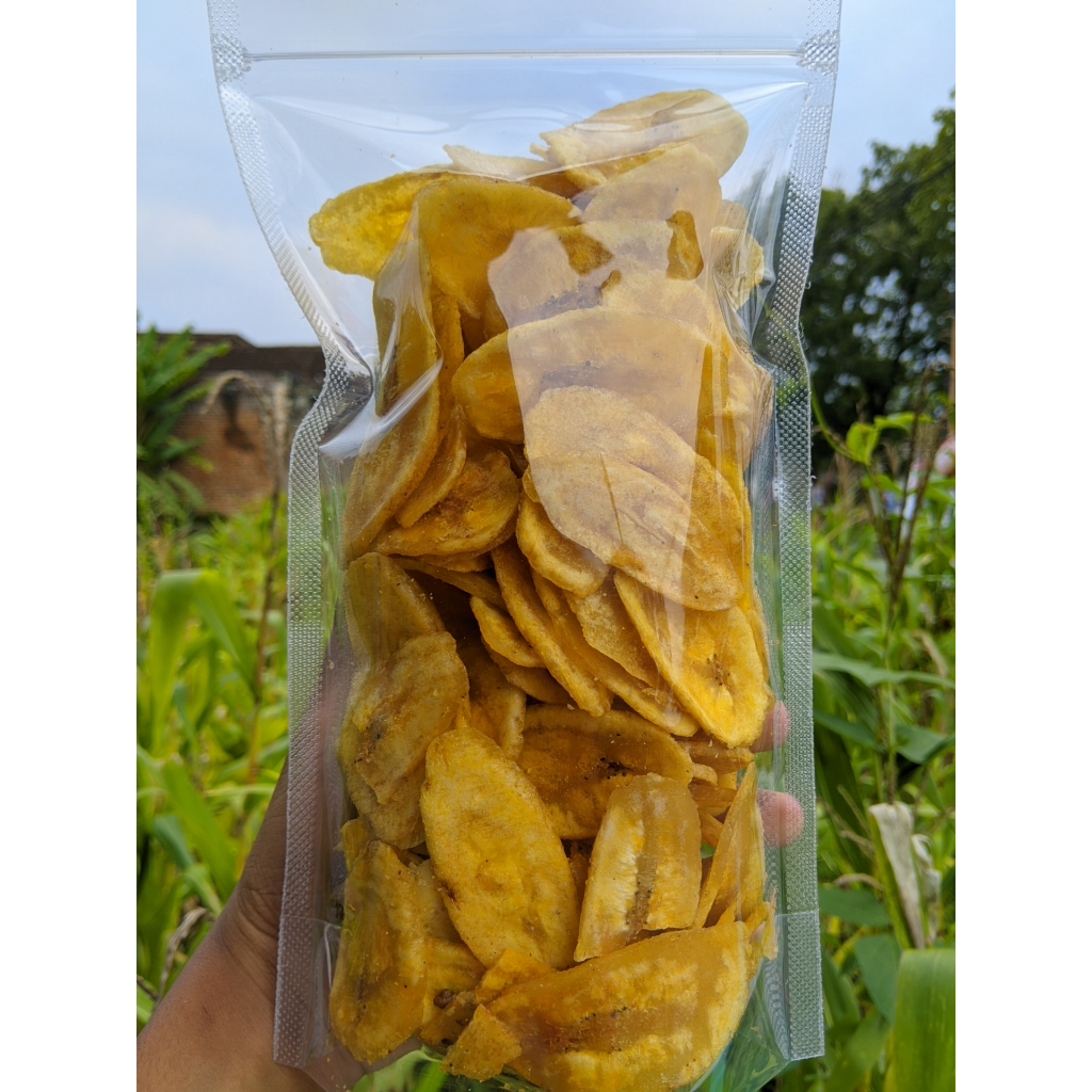 

275gram Cemilan Keripik Pisang Manis Renyah