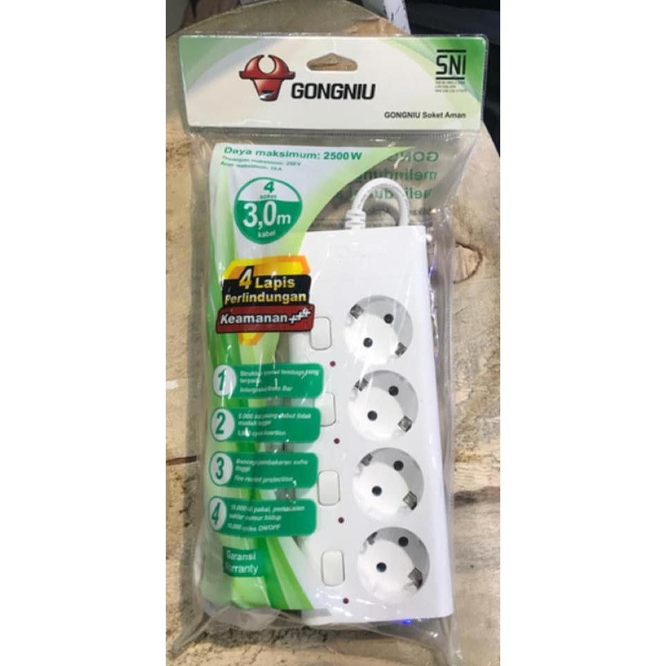 [FAFAFA] Stop Kontak Premium + Kabel + MULTI  Switch / Colokan Kabel Listrik + MULTI Switch / Stop K